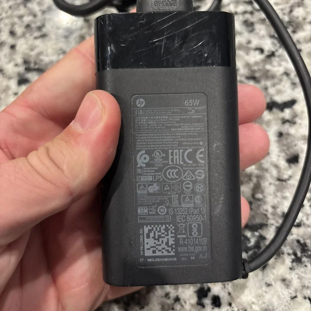 HP 65W AC Adapter Laptop Charger L24008-001 L23960-004 Blue Tip 19.5V 3.33A